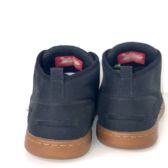 Timberland Black Canvas Sneakers with Brown Sole - Picture 5 of 8